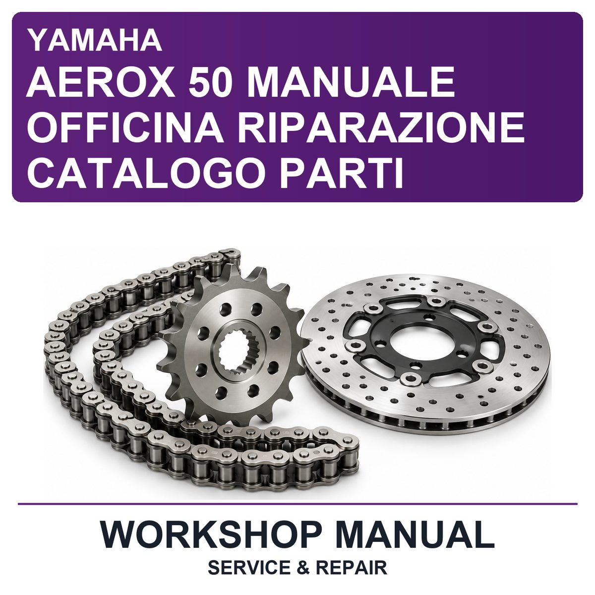 Yamaha Aerox 50 Manuale Officina Riparazione Catalogo Parti Workshop Service & Repair Manual