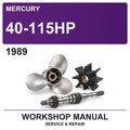 1989 Mercury 40-115HP Workshop Service & Repair Manual