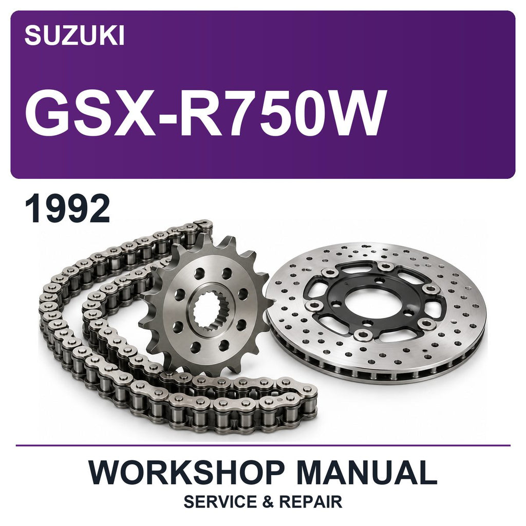 1992 Suzuki Gsx-R750W Workshop Service & Repair Manual