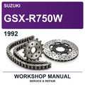 1992 Suzuki Gsx-R750W Workshop Service & Repair Manual