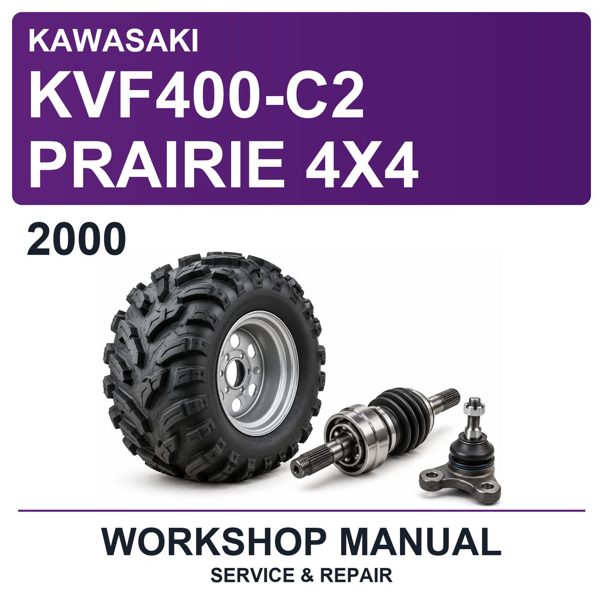 2000 Kawasaki KVF400-C2 Prairie 4X4 Workshop Service & Repair Manual