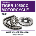 2011 Triumph Tiger 1050CC Motorcycle Workshop Service & Repair Manual
