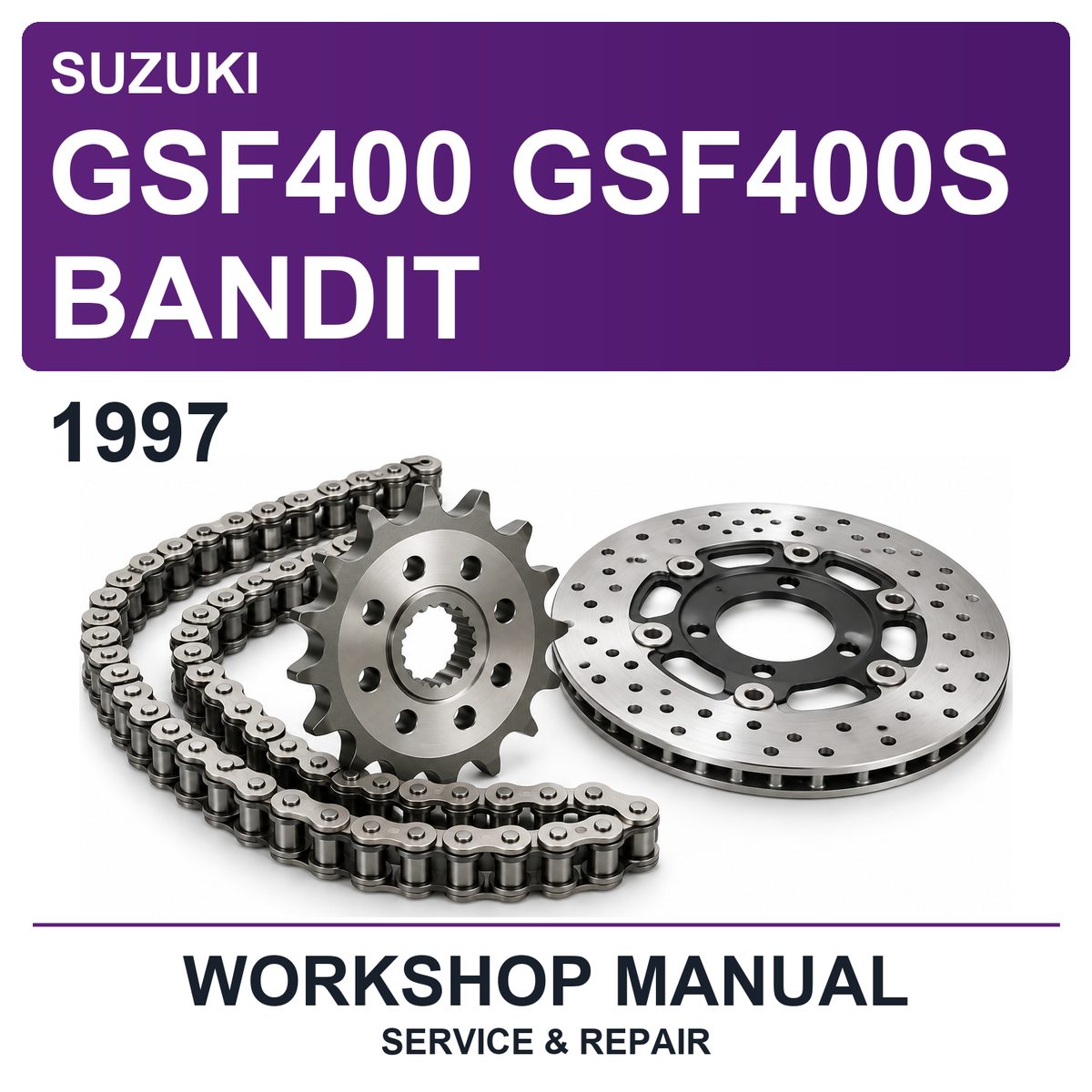 1997 Suzuki GSF400 GSF400S Bandit Workshop Service & Repair Manual