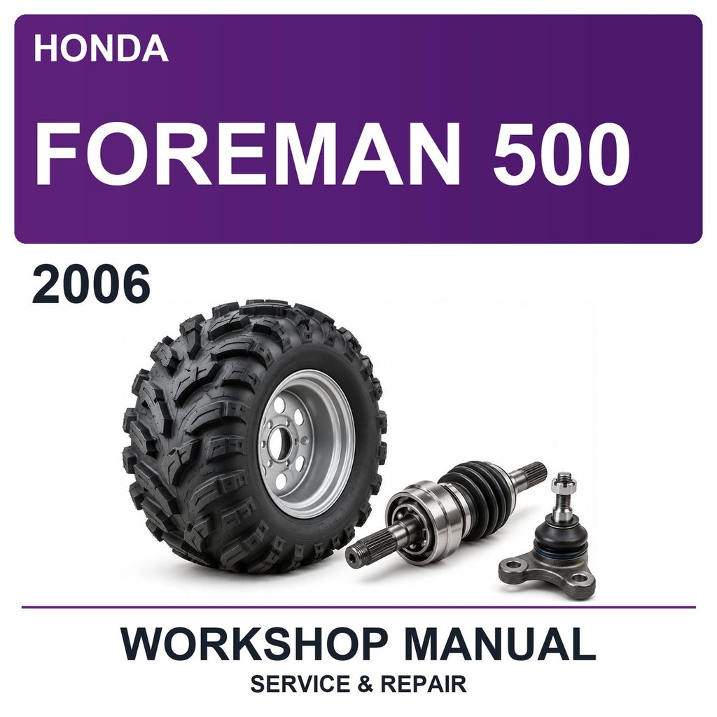 2006 Honda Foreman 500 Workshop Service & Repair Manual