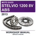 2013 Moto Guzzi Stelvio 1200 8V ABS Workshop Service & Repair Manual