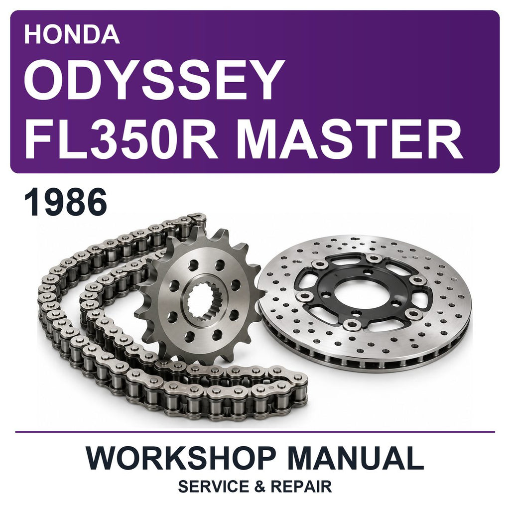 1986 Honda Odyssey FL350R Master Workshop Service & Repair Manual
