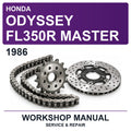 1986 Honda Odyssey FL350R Master Workshop Service & Repair Manual