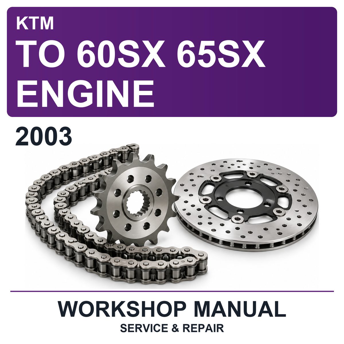 2003 KTM To 60SX 65SX Engine Workshop Service & Repair Manual