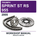 2005 Triumph Sprint ST RS 955 Workshop Service & Repair Manual
