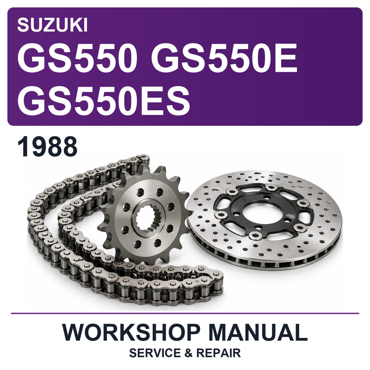 1988 Suzuki GS550 GS550E GS550ES Workshop Service & Repair Manual
