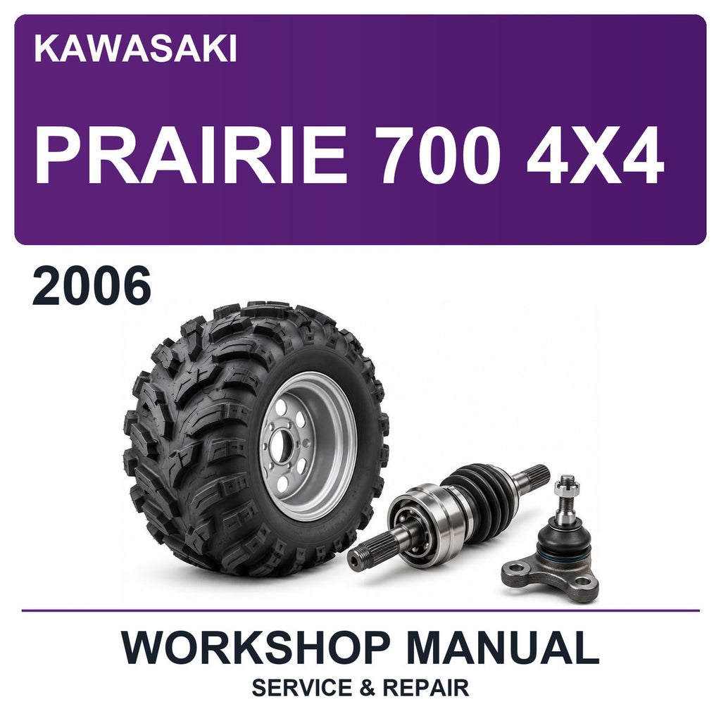 2006 Kawasaki Prairie 700 4X4 Workshop Service & Repair Manual
