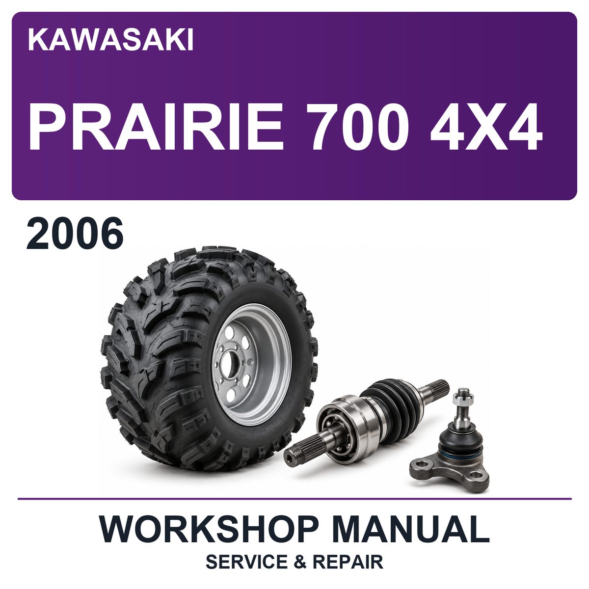 2006 Kawasaki Prairie 700 4X4 Workshop Service & Repair Manual