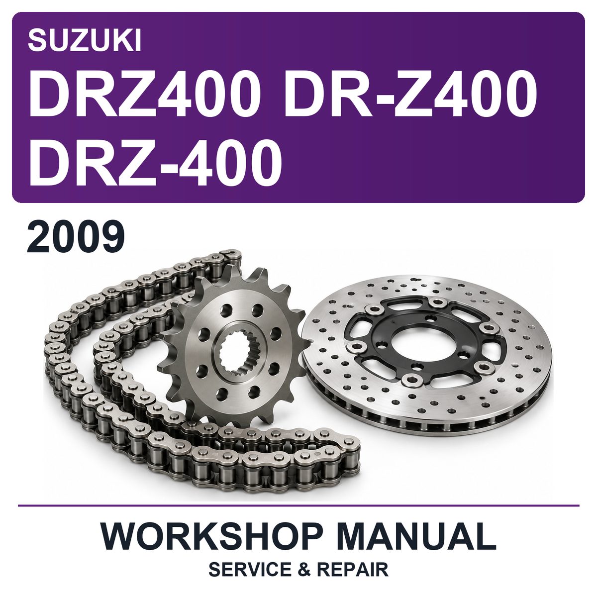 2009 Suzuki DRZ400 DR-Z400 DRZ-400 Workshop Service & Repair Manual