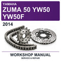2014 Yamaha Zuma 50 YW50 YW50F Workshop Service & Repair Manual
