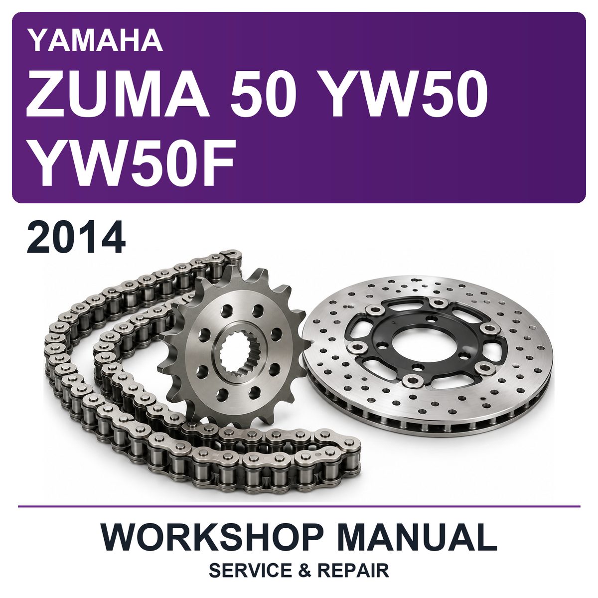 2014 Yamaha Zuma 50 YW50 YW50F Workshop Service & Repair Manual