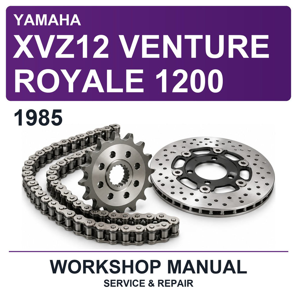 1985 Yamaha XVZ12 Venture Royale 1200 Workshop Service & Repair Manual