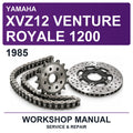 1985 Yamaha XVZ12 Venture Royale 1200 Workshop Service & Repair Manual