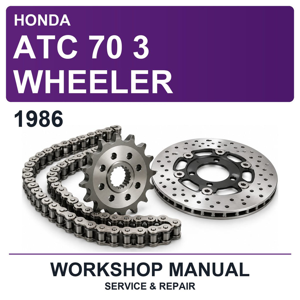 1986 Honda ATC 70 3 Wheeler Workshop Service & Repair Manual