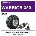 1989 Yamaha Warrior 350 Workshop Service & Repair Manual