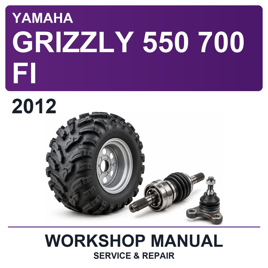 2012 Yamaha Grizzly 550 700 FI Workshop Service & Repair Manual
