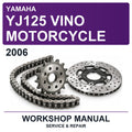 2006 Yamaha YJ125 Vino Motorcycle Workshop Service & Repair Manual