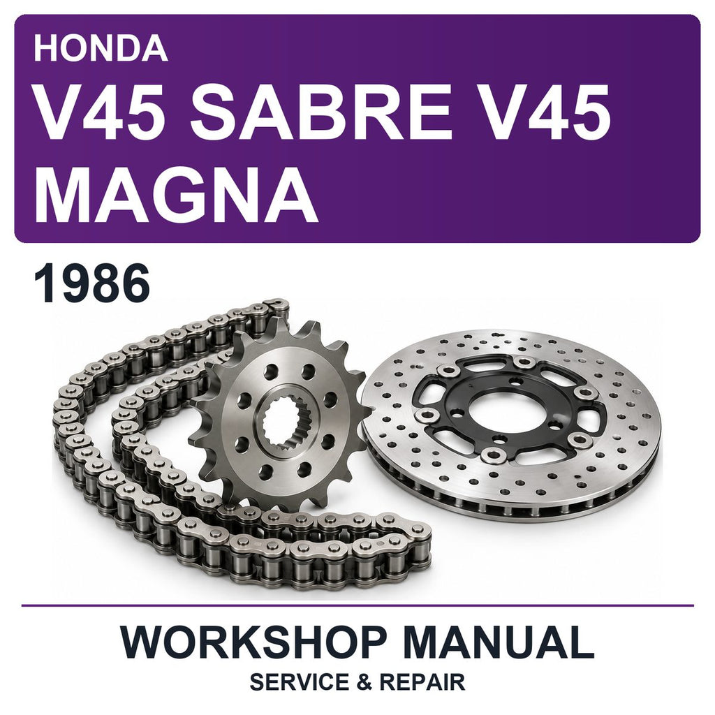 1986 Honda V45 Sabre V45 Magna Workshop Service & Repair Manual