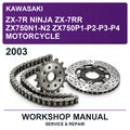 2003 Kawasaki ZX-7R Ninja ZX-7RR ZX750N1-N2 ZX750P1-P2-P3-P4 Motorcycle Workshop Service & Repair Manual