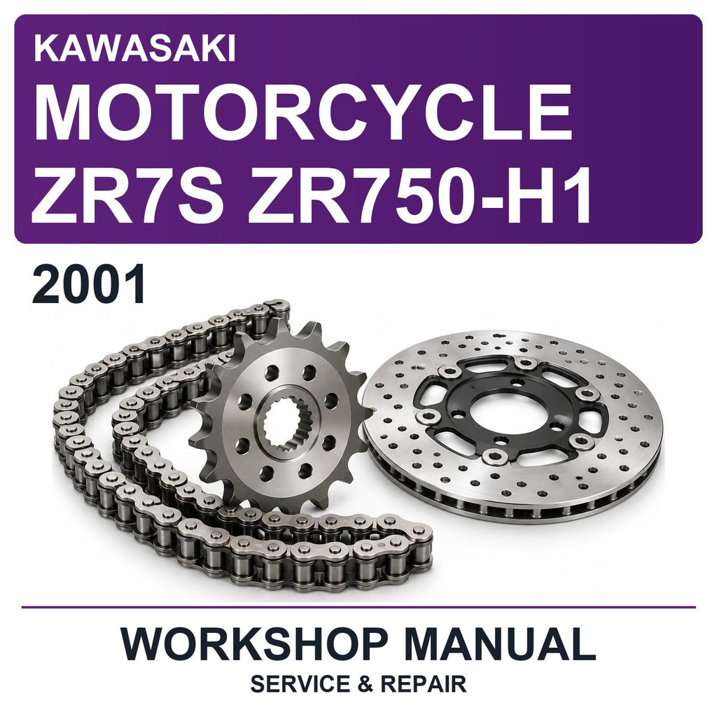 2001 Kawasaki Motorcycle ZR7S ZR750-H1 Workshop Service & Repair Manual