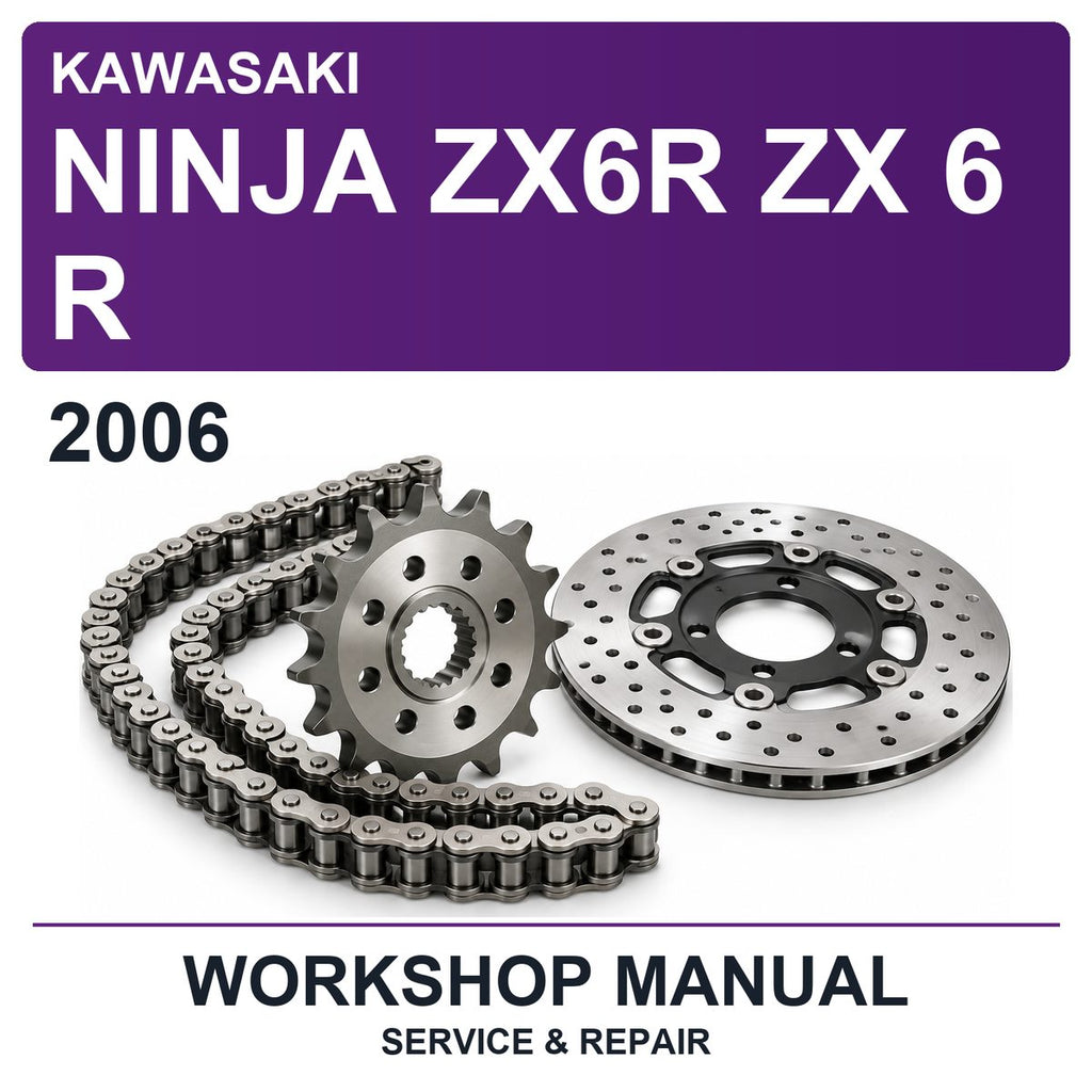 2006 Kawasaki Ninja ZX6R ZX 6 R Workshop Service & Repair Manual