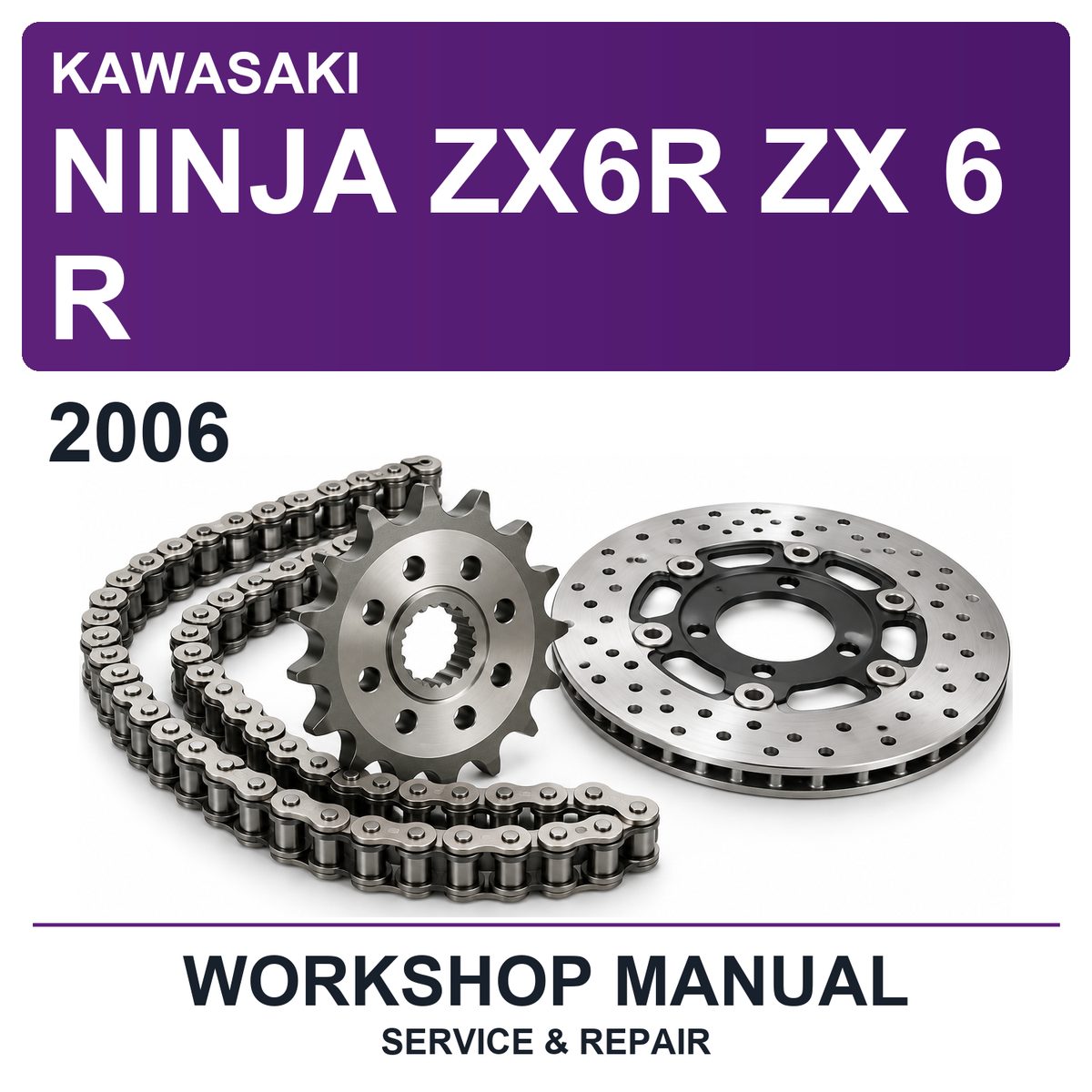 2006 Kawasaki Ninja ZX6R ZX 6 R Workshop Service & Repair Manual