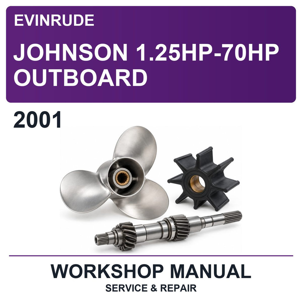 2001 Evinrude Johnson 1.25HP-70HP Outboard Workshop Service & Repair Manual