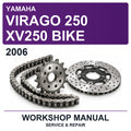 2006 Yamaha Virago 250 XV250 Bike Workshop Service & Repair Manual