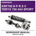 Kawasaki KRF750 N P R S V Teryx 750 4X4 Sport Workshop Service & Repair Manual