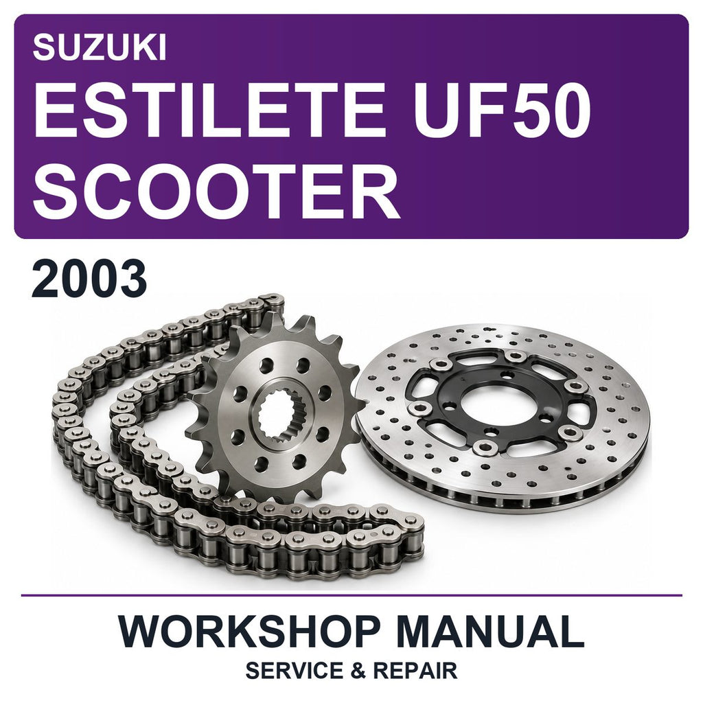 2003 Suzuki Estilete UF50 Scooter Workshop Service & Repair Manual