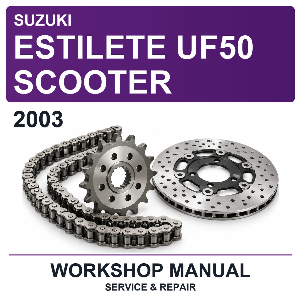 2003 Suzuki Estilete UF50 Scooter Workshop Service & Repair Manual