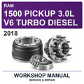 2018 Ram 1500 Pickup 3.0L V6 Turbo Diesel Workshop Service & Repair Manual