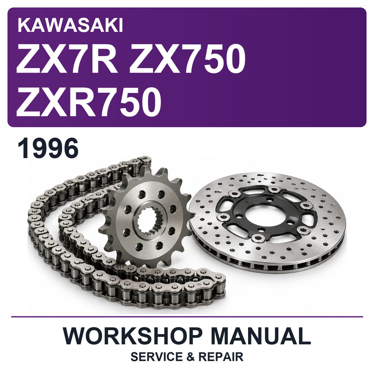 1996 Kawasaki ZX7R ZX750 ZXR750 Workshop Service & Repair Manual
