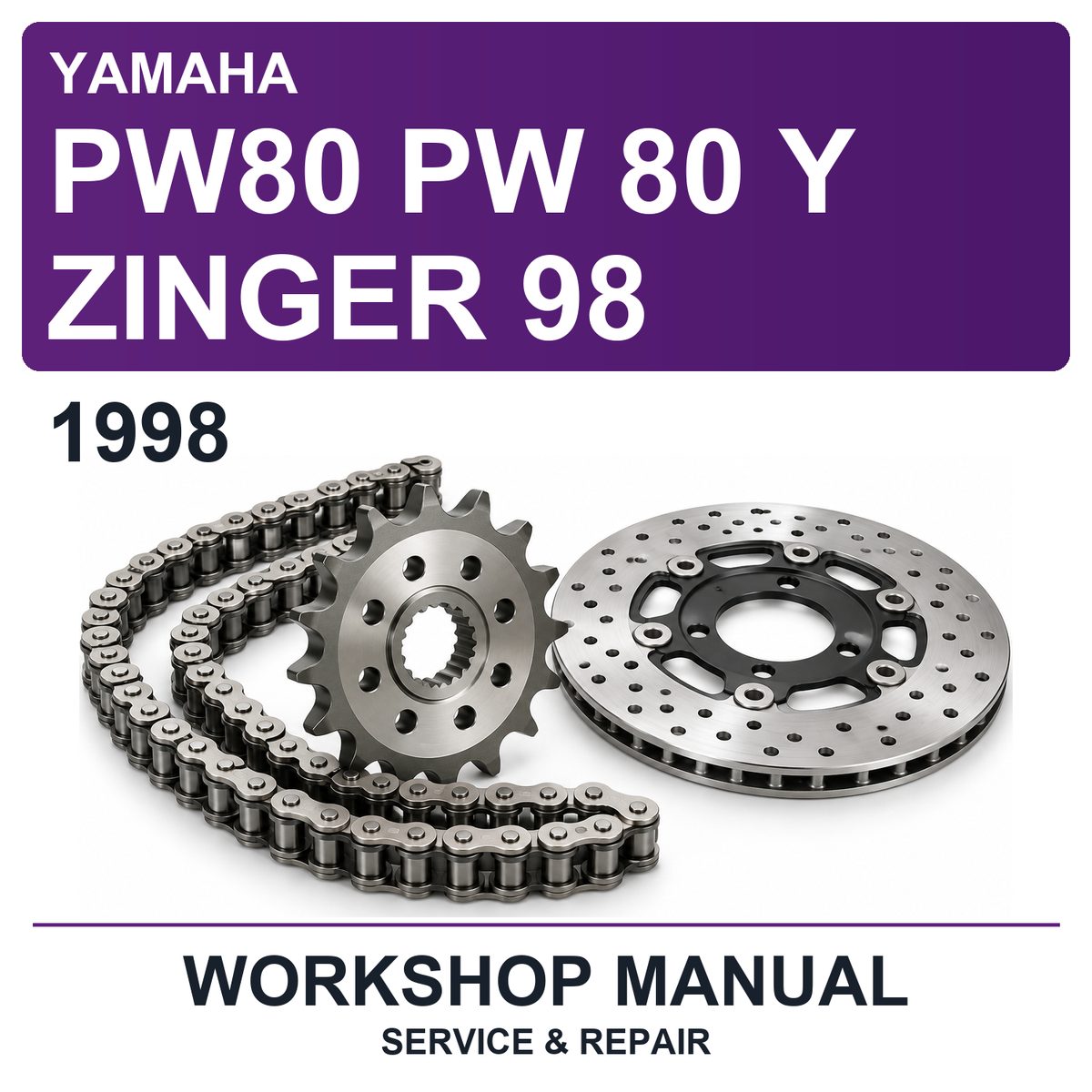 1998 Yamaha PW80 PW 80 Y Zinger 98 Workshop Service & Repair Manual