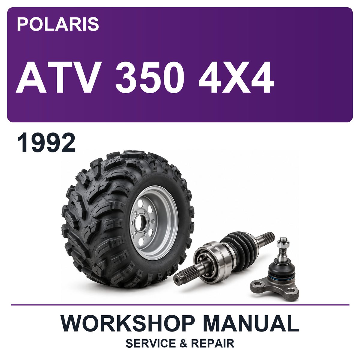 1992 Polaris ATV 350 4X4 Workshop Service & Repair Manual