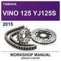 2015 Yamaha Vino 125 YJ125S Workshop Service & Repair Manual