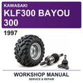 1997 Kawasaki KLF300 Bayou 300 Workshop Service & Repair Manual