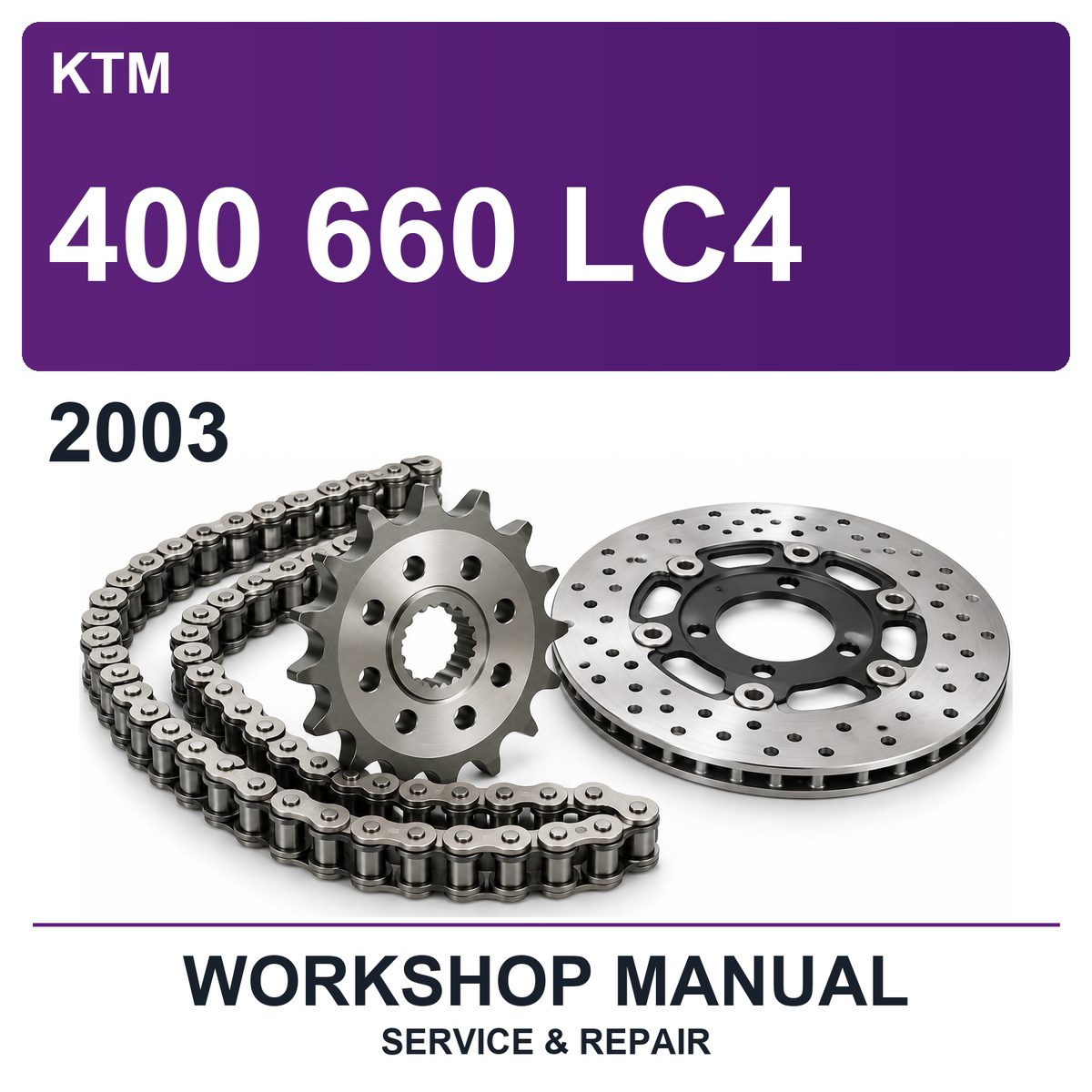 2003 KTM 400 660 LC4 Workshop Service & Repair Manual
