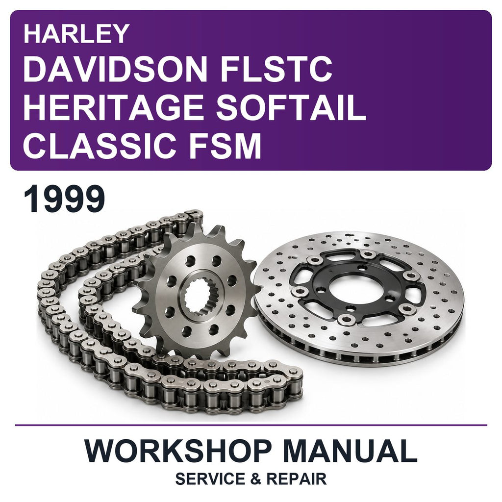 1999 Harley Davidson Flstc Heritage Softail Classic FSM Workshop Service & Repair Manual