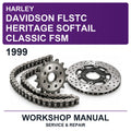 1999 Harley Davidson Flstc Heritage Softail Classic FSM Workshop Service & Repair Manual