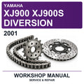 2001 Yamaha XJ900 XJ900S Diversion Workshop Service & Repair Manual