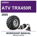 2005 Honda ATV TRX450R Workshop Service & Repair Manual