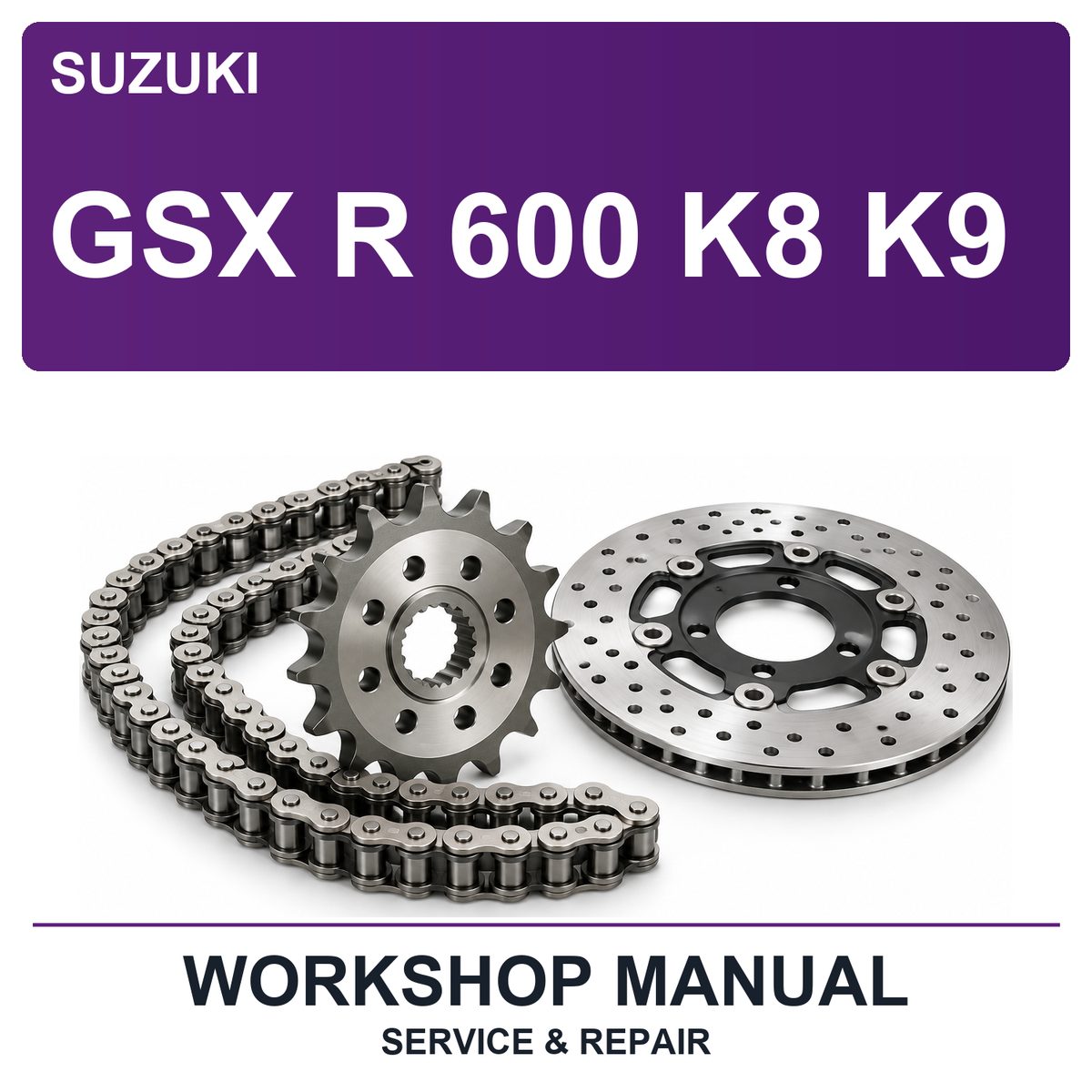 Suzuki GSX R 600 K8 K9 Workshop Service & Repair Manual