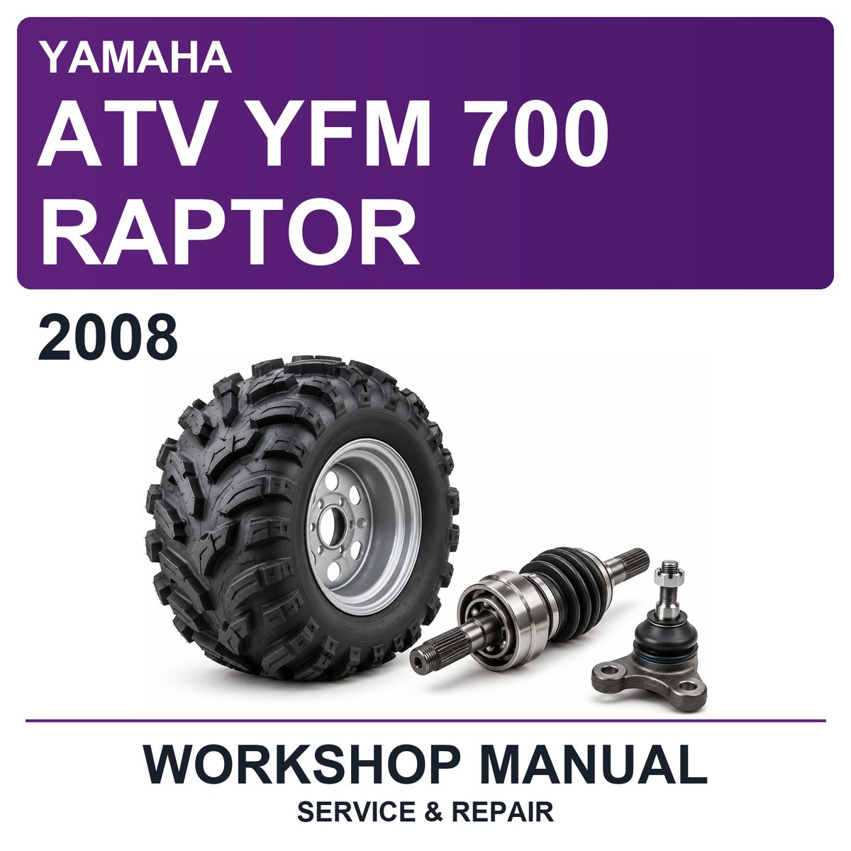 2008 Yamaha ATV YFM 700 Raptor Workshop Service & Repair Manual