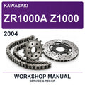 2004 Kawasaki ZR1000A Z1000 Workshop Service & Repair Manual