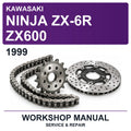 1999 Kawasaki Ninja ZX-6R ZX600 Workshop Service & Repair Manual